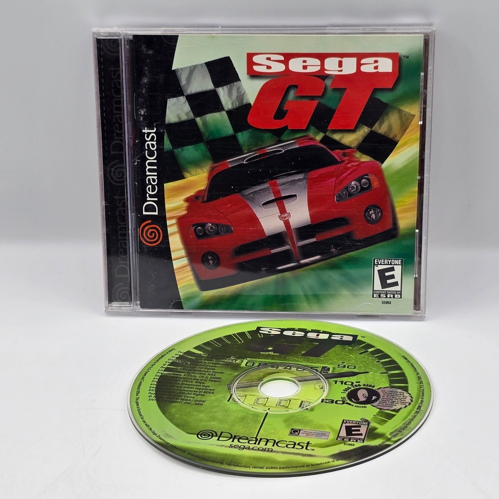 Sega GT Sega Dreamcast 2000 Racing Game Driving‎ Simulator 51053 NTSC-U